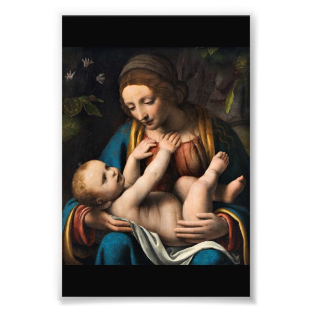 Madonna med  Kristusbarnet Photo Print (Front)