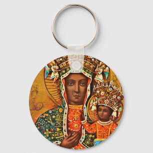 Madonna of Czestochowa Polish Catholic Mary Key Ring