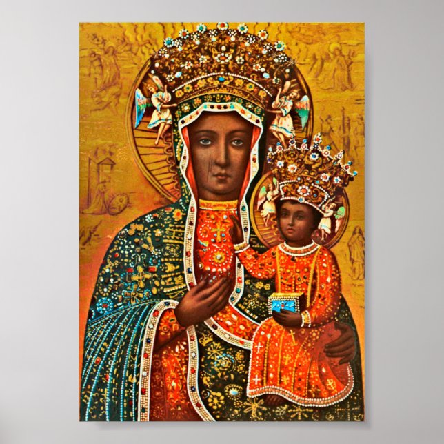 Madonna of Czestochowa Polish Catholic Mary Poster (Front)