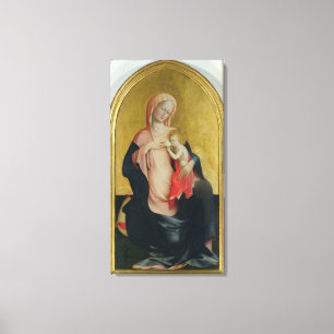 Madonna of Humility, c.1410 (tempera on panel) Canvas Print
