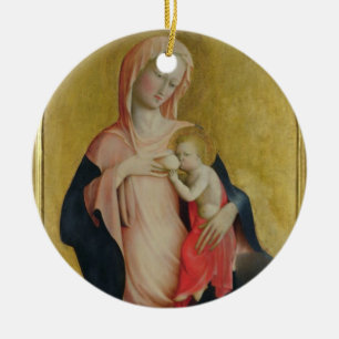Madonna of Humility, c.1410 (tempera on panel) Ceramic Tree Decoration