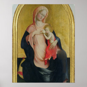 Madonna of Humility, c.1410 (tempera on panel) Poster