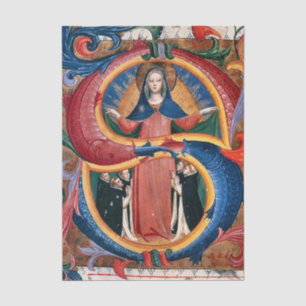 Madonna of Mercy with Kneeling Friars by Angelico  Tissue Paper