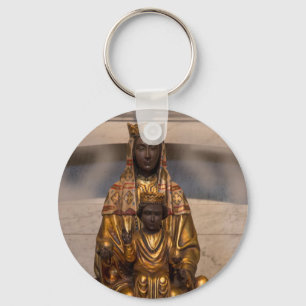 Madonna of Montserrat Black Madonna Spain Key Ring