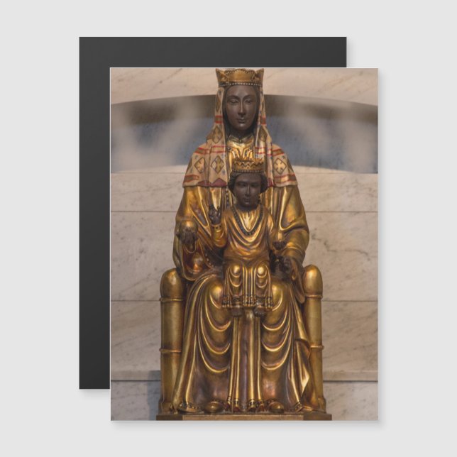Madonna of Montserrat Black Madonna Virgin Mary (Front/Back)