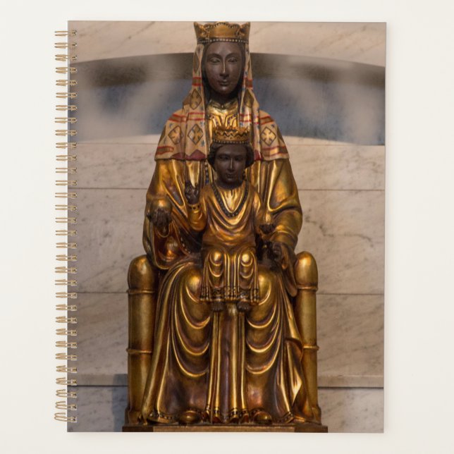 Madonna of Montserrat Black Madonna Virgin Mary Planner (Front)
