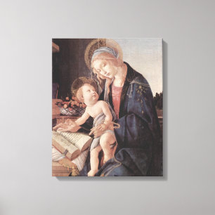 Madonna of the Book - Botticelli - c1480 Canvas Print