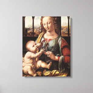 'Madonna of the Carnation' Canvas Print