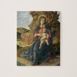 Madonna of the Cave, 1488-90 (tempera on panel) Jigsaw Puzzle