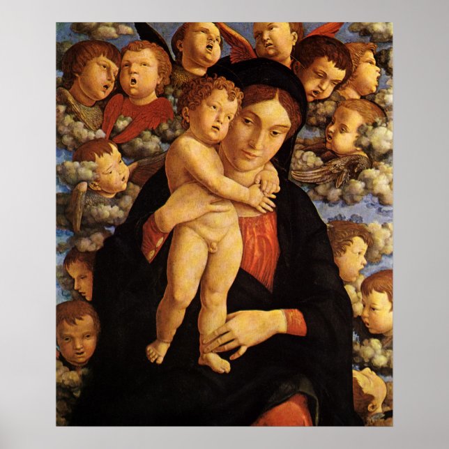 Madonna of the Cherubim by Andrea Mantegna Poster (Front)