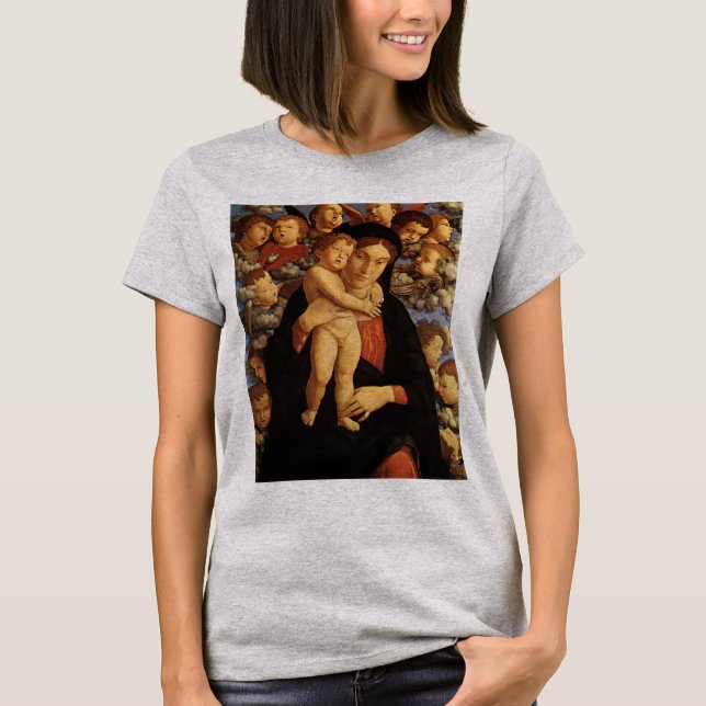 Madonna of the Cherubim by Andrea Mantegna T-Shirt (Front)