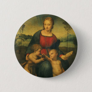 Madonna of the Goldfinch by Raphael Sanzio 6 Cm Round Badge