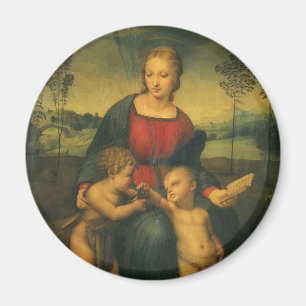 Madonna of the Goldfinch by Raphael Sanzio Magnet