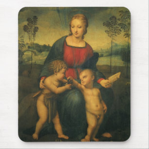 Madonna of the Goldfinch by Raphael Sanzio Mouse Mat