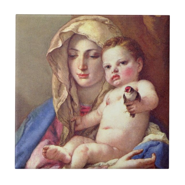 Madonna of the Goldfinch Tile (Front)