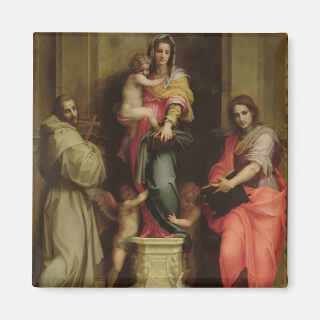 Madonna of the Harpies, 1517 (oil on panel) Magnet (Front)