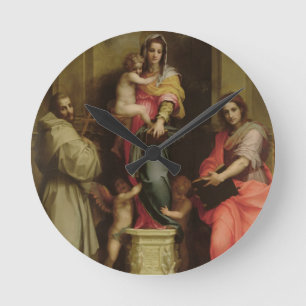 Madonna of the Harpies, 1517 (oil on panel) Round Clock