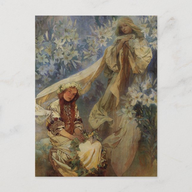 Madonna of the Lillies Postcard (Front)