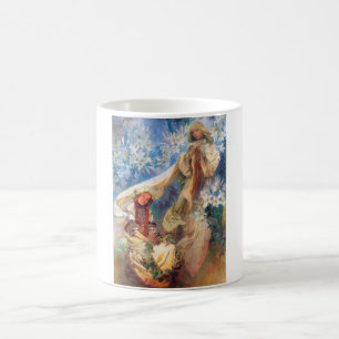 Madonna of the Lily, Mucha Coffee Mug