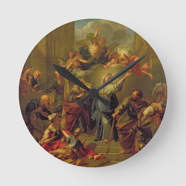 Madonna of the Magnificat Round Clock (Front)