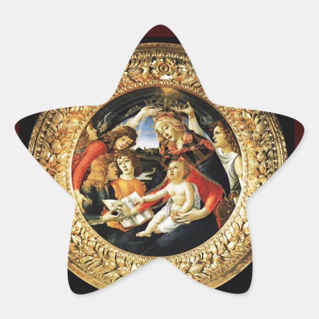 Madonna of the Magnificat Star Star Sticker (Front)