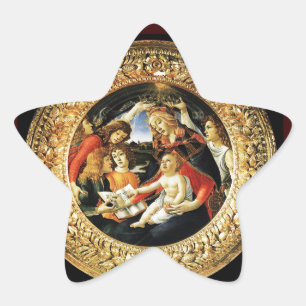 Madonna of the Magnificat Star Sticker