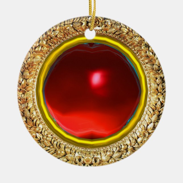 Madonna of the Pomegranate Ceramic Tree Decoration (Front)