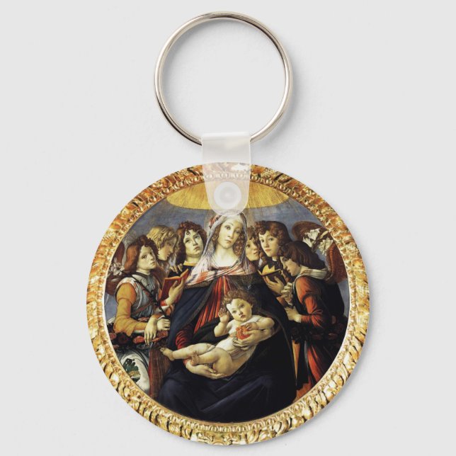 Madonna of the Pomegranate Key Ring (Front)
