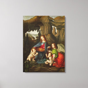 Madonna of the Rocks Canvas Print