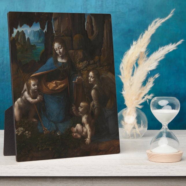 Madonna of the Rocks, Virgin Mary, Jesus, John Plaque (Side)