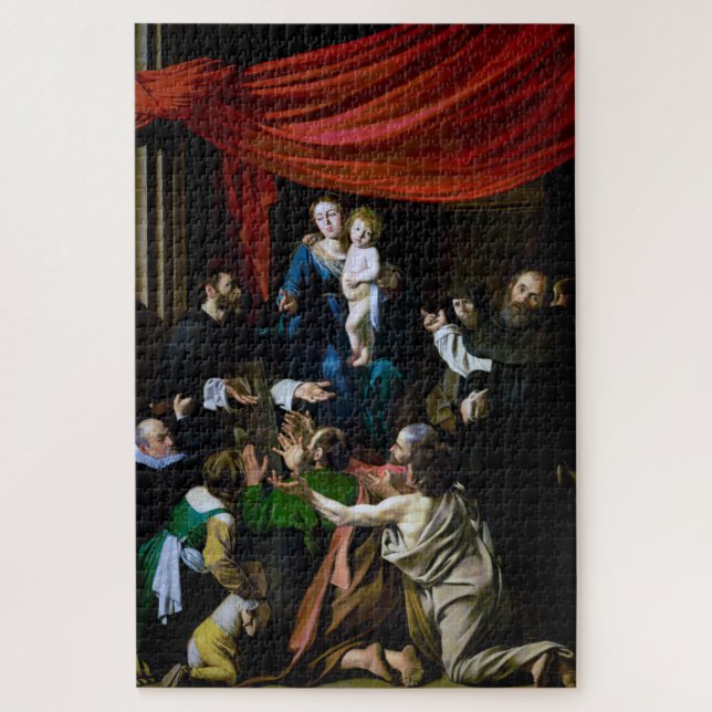 Madonna of the Rosary, Caravaggio Jigsaw Puzzle (Vertical)
