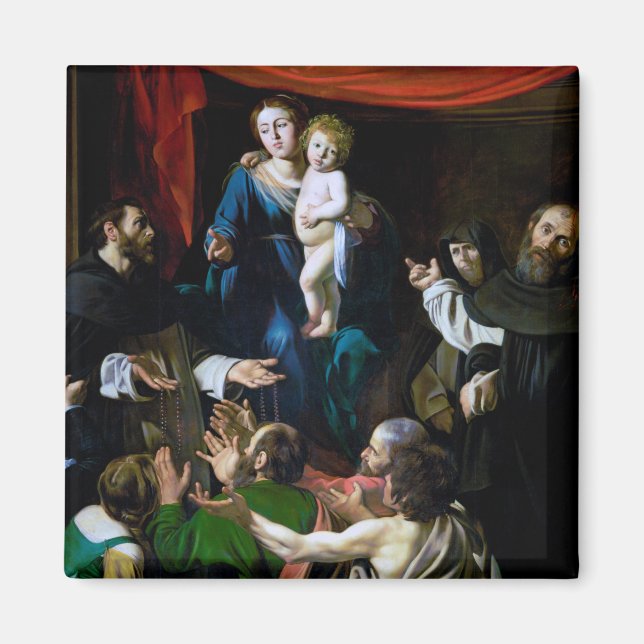 Madonna of the Rosary, Caravaggio Magnet (Front)