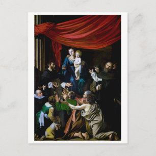 Madonna of the Rosary, Caravaggio Postcard