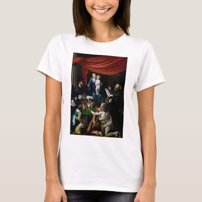Madonna of the Rosary, Caravaggio T-Shirt (Front)