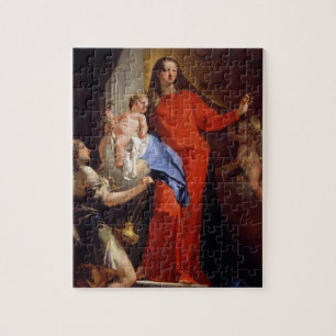 Madonna of the Rosary (oil on canvas) Jigsaw Puzzle