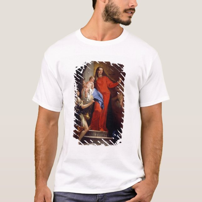 Madonna of the Rosary (oil on canvas) T-Shirt (Front)