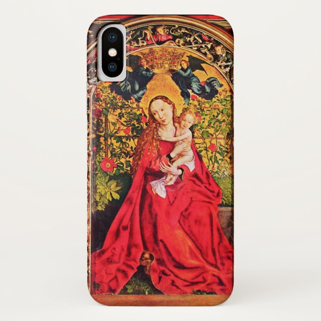 MADONNA OF THE ROSE BOWER Case-Mate iPhone CASE (Back)