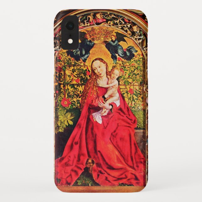 MADONNA OF THE ROSE BOWER Case-Mate iPhone CASE (Back)