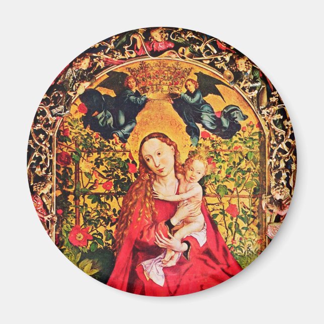 MADONNA OF THE ROSE BOWER MAGNET (Front)