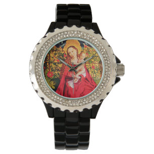 MADONNA OF THE ROSE BOWER ,PINK AMETHYST GEMS WATCH