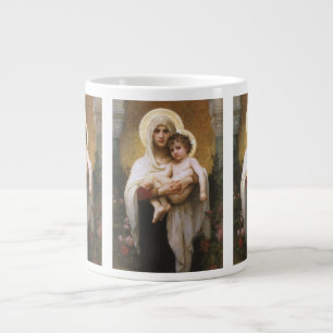 Madonna of the Roses by Bouguereau Large Coffee Mug