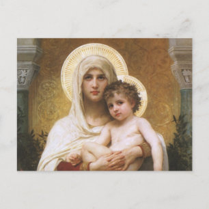 Madonna of the Roses by Bouguereau Postcard