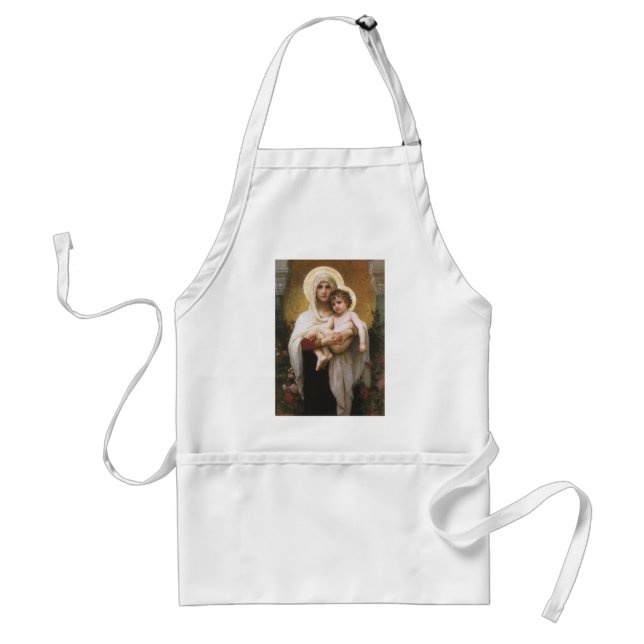 Madonna of the Roses by Bouguereau Standard Apron (Front)