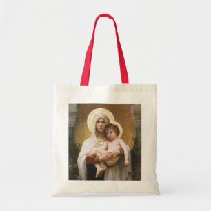 Madonna of the Roses by Bouguereau Tote Bag