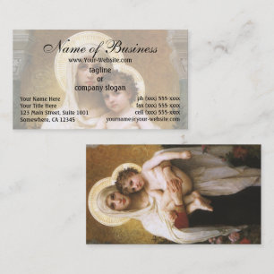 Madonna of the Roses by William Adolphe Bouguereau Business Card