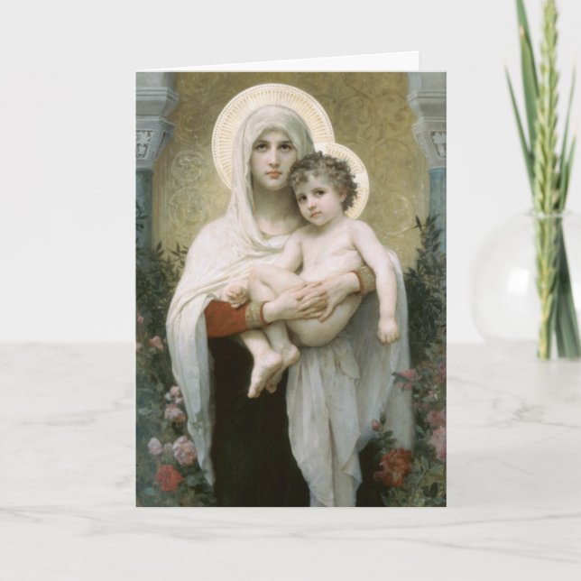 Madonna of the Roses Holiday Card (Front)