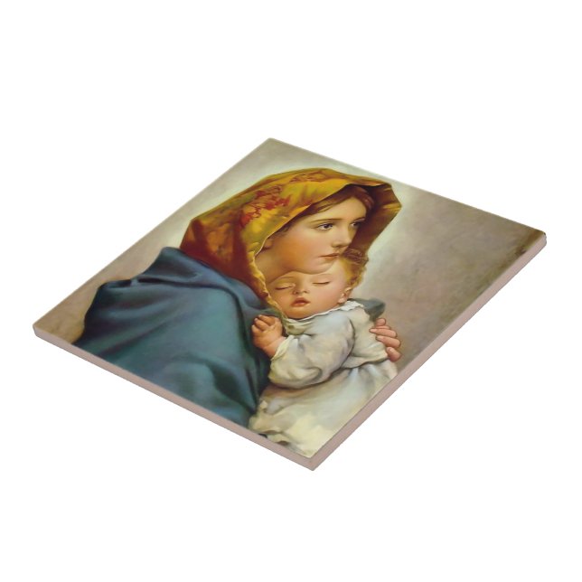 Madonna of the Streets Madonna and Child Madonnina Tile (Side)