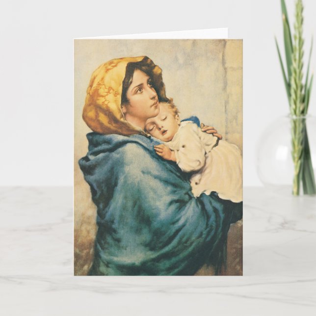 Madonna of the streets - Roberto Ferruzzi Card (Front)