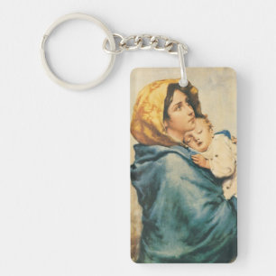 Madonna of the streets - Roberto Ferruzzi Key Ring