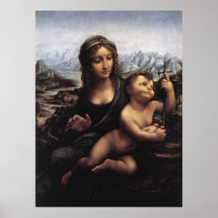 madonna of the yarnwinder, Leonardo Da Vinci Poster